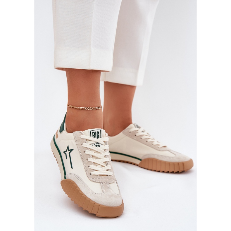 Big Star NN274867 Kvinnors låga sneakers beige 2