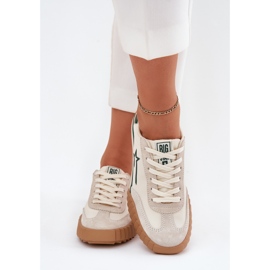 Big Star NN274867 Kvinnors låga sneakers beige 3