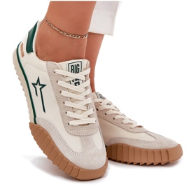 Big Star NN274867 Kvinnors låga sneakers beige 10