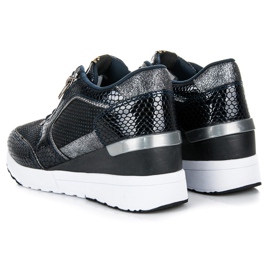 Kylie Sportskor på en kil marinblå 1