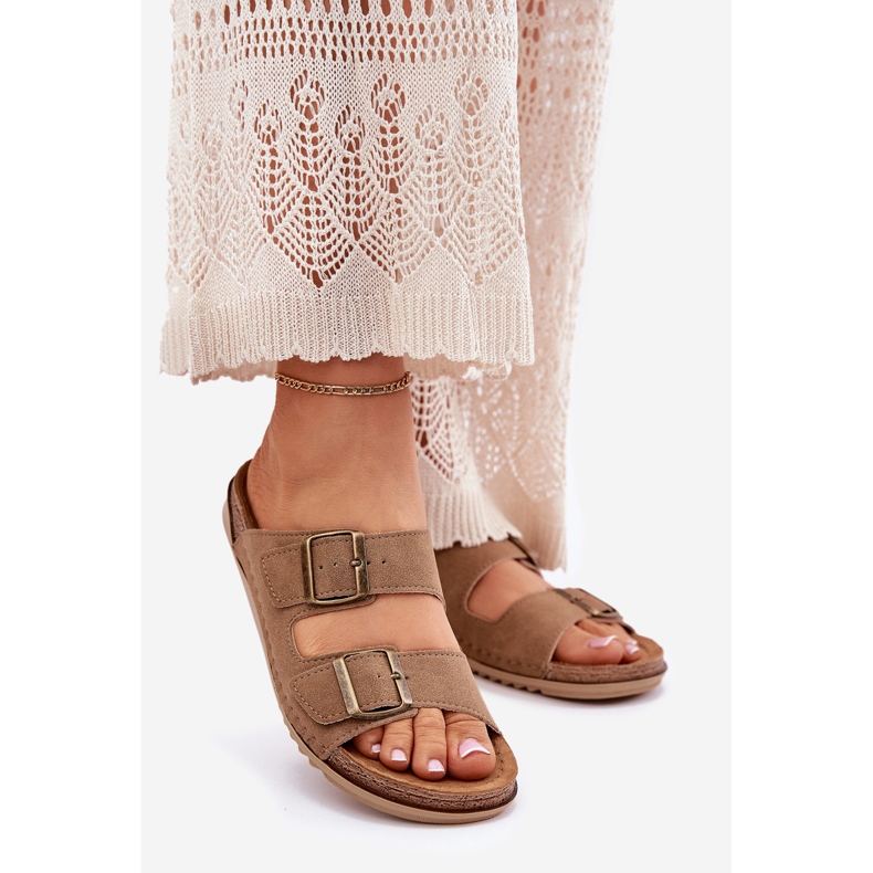 INBLU AA000068 förebyggande flip flops beige 1