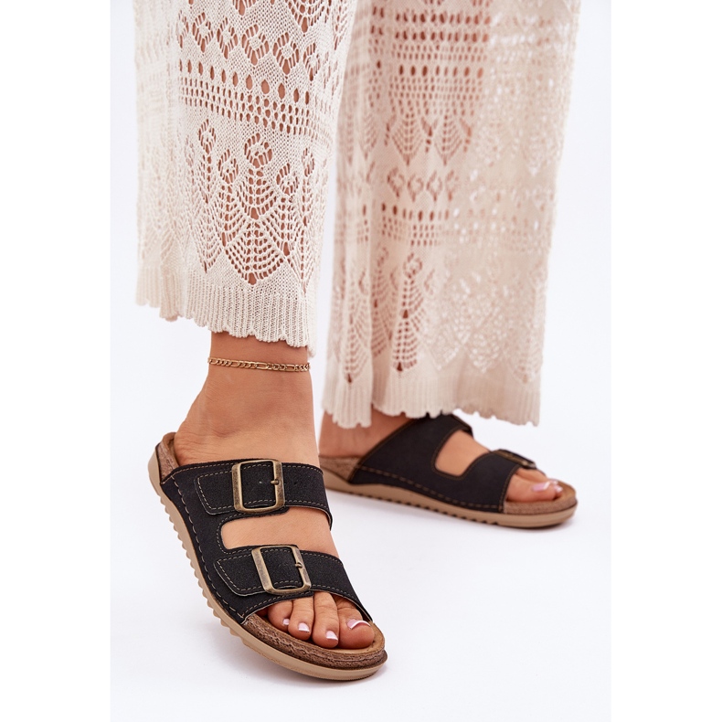 INBLU AA000068 förebyggande flip flops svart 2