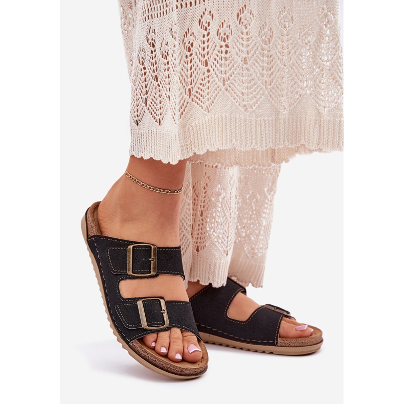 INBLU AA000068 förebyggande flip flops svart 1