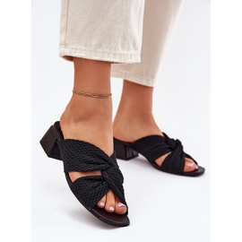Kvinnors flip flops på Maciejka Block 06955-01 svart 2