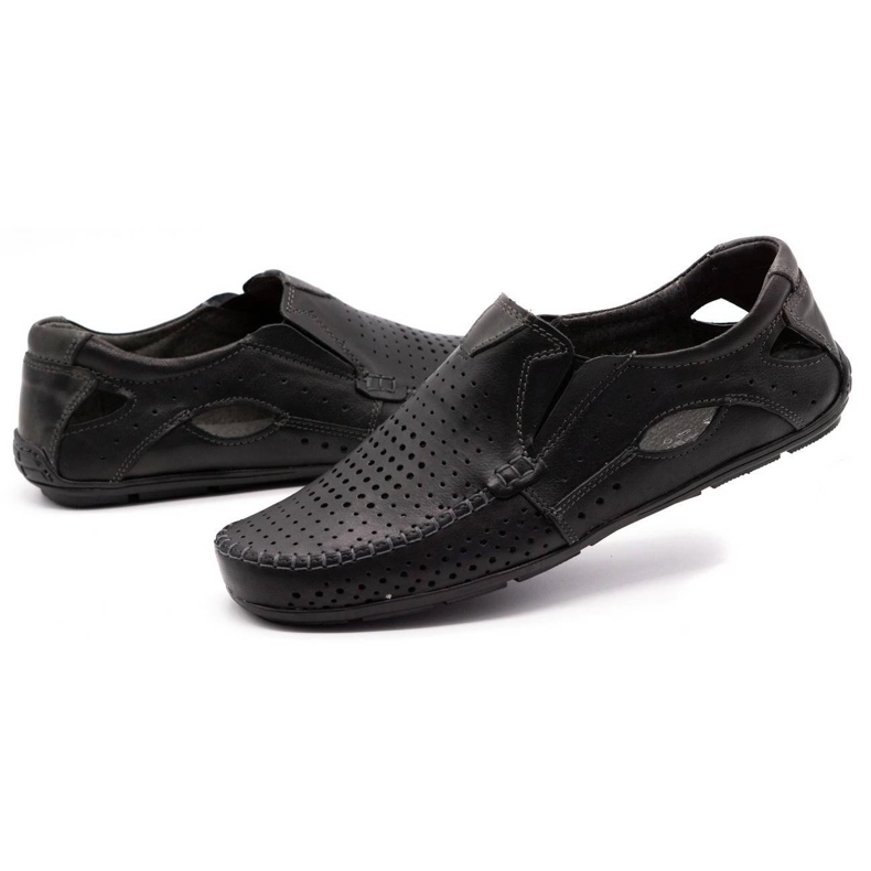 Olivier Mäns loafers 901 för sommaren svart ansikte 6