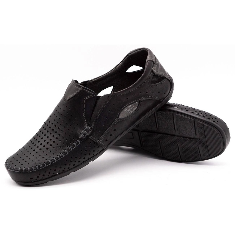 Olivier Mäns loafers 901 för sommaren svart ansikte 3