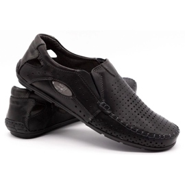 Olivier Mäns loafers 901 för sommaren svart ansikte 4