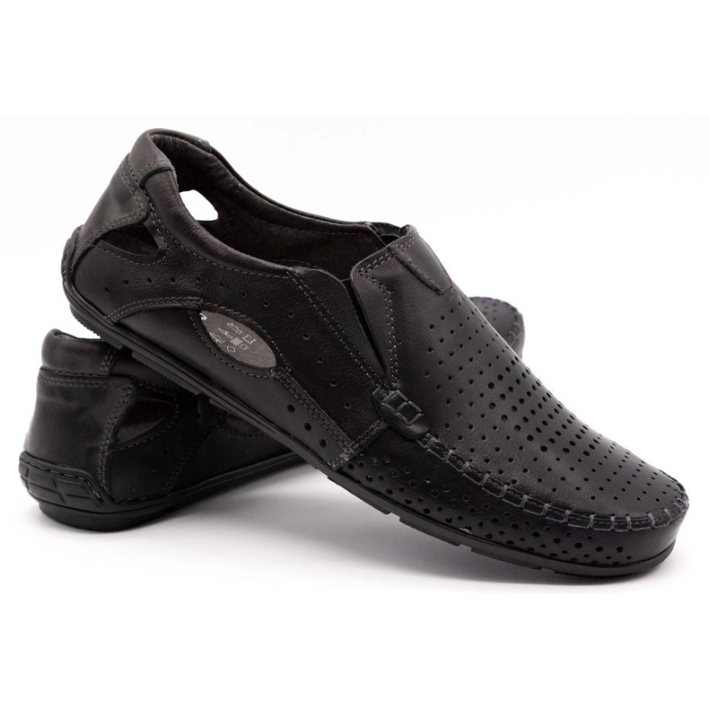 Olivier Mäns loafers 901 för sommaren svart ansikte 4