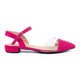 Goodin Rosa kvinnosandaler med täckta fingrar 2