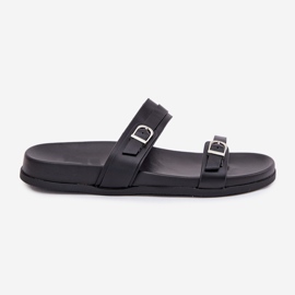 Damflip-flops med spännen, svart 8