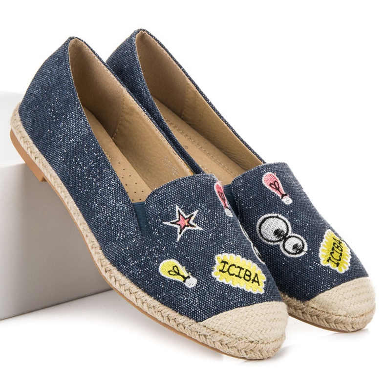 Seastar Espadrillos med plåster blå 1