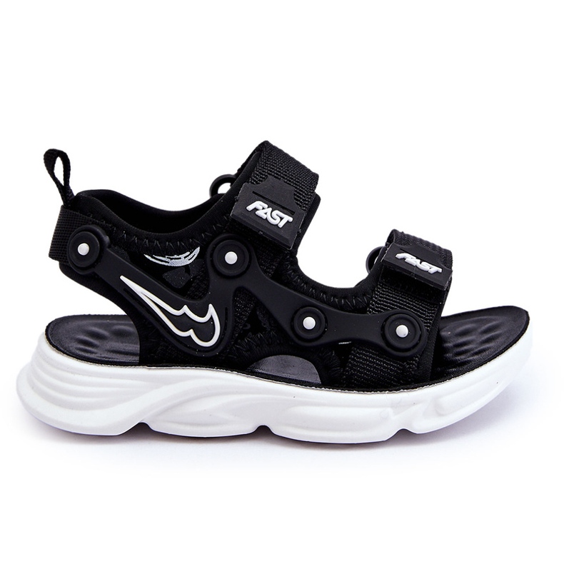 Tobias Boys Kardborresandaler Svart Och Vit 3