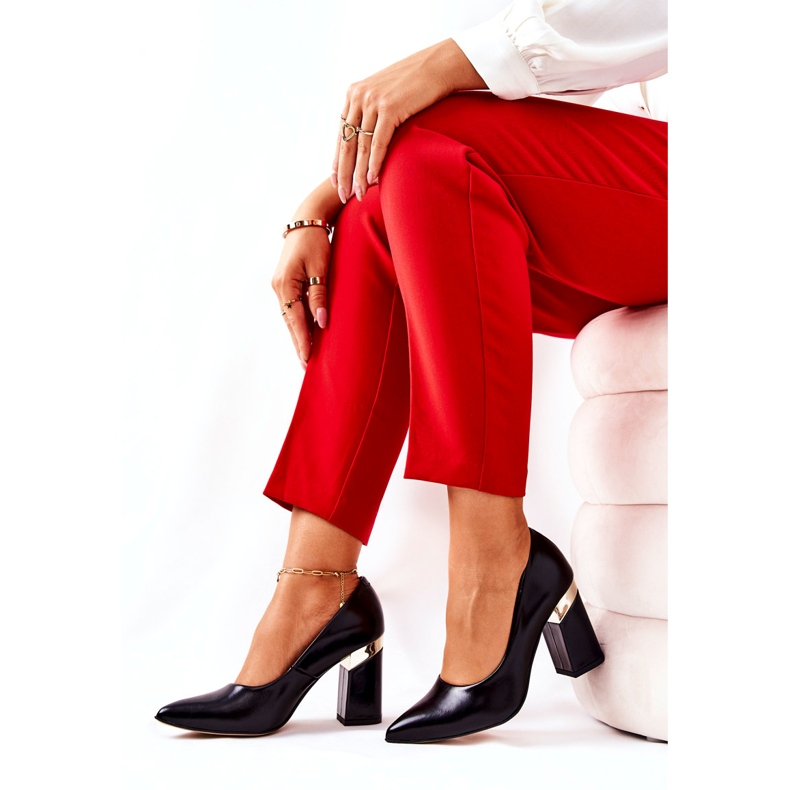 Lewski Shoes Läderpumpar Lewski 3117 Svart 3