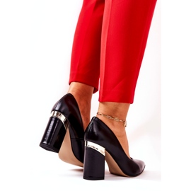 Lewski Shoes Läderpumpar Lewski 3117 Svart 4