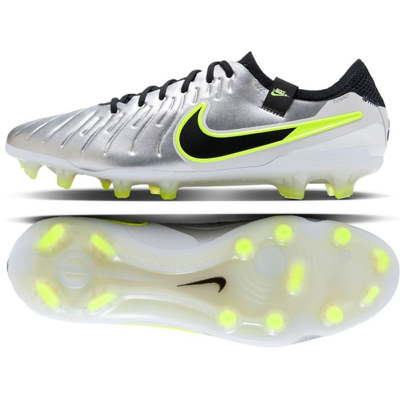 Puma Nike Tiempo Legend 10 Elite FG DV4328-001 fotbollsskor silver- 1