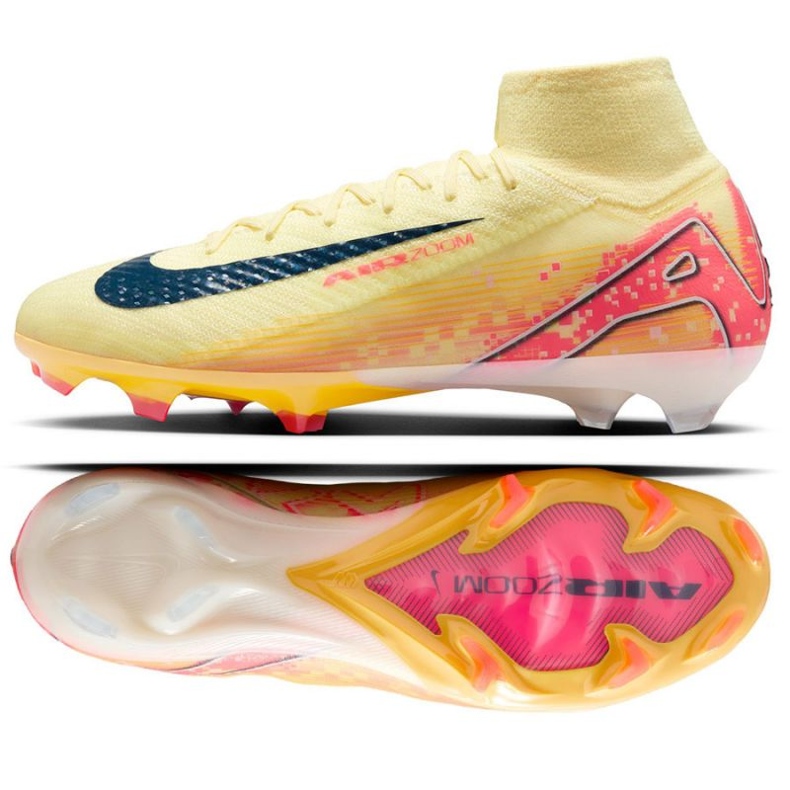 Nike Zoom Mercurial Superfly 10 Elite KM FG FQ8692-800 fotbollsskor orange 1