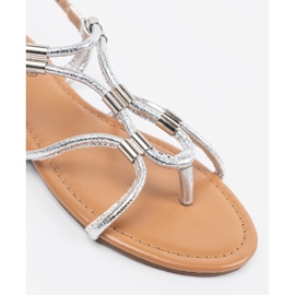 Silver kvinnors flip -flops 1