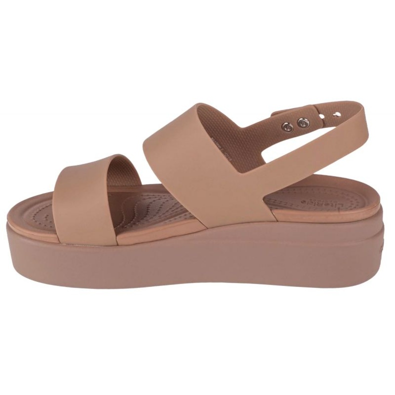 Crocs Brooklyn Low Wedge sandaler 206453-2EL beige 2