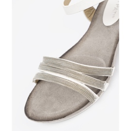 Shelvt Snygga kvinnors sandaler med glitterband mångfärgad 1