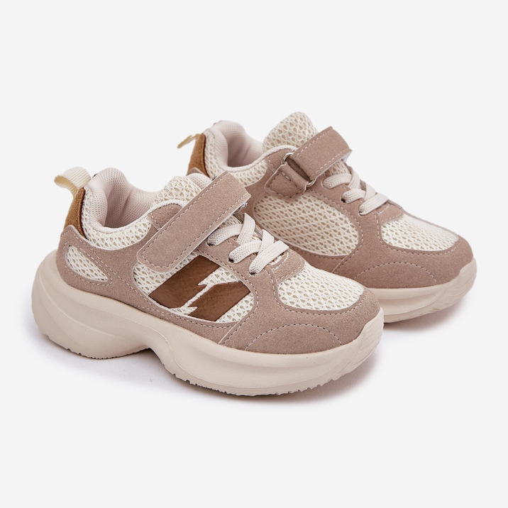 Sneakers sneakers sportskor med beige 1