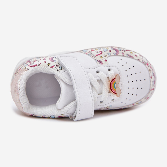 Barns sneakers sportskor enhörning vit 2