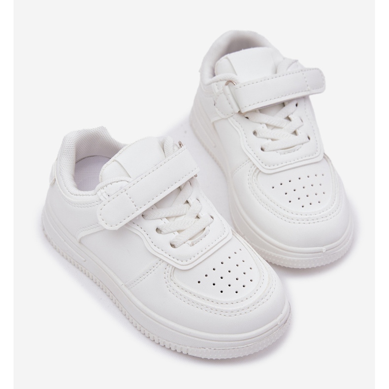 Barnsportskor med eko lädervitt 2