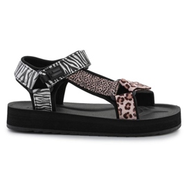 Sandaler D.Franklin Forest High Strips Animal Print DFSH404002-ABLA svart 10