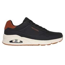 Skechers Uno Passar på luft 183004-BLK-skor svart 5
