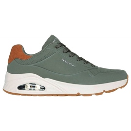 Skechers Uno Passar på Air 183004-OLV-skor grön 4