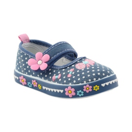 American Club Sneakers med en prickig innersula i amerikanskt läder rosa blå vit 1