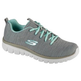 Skechers Twisted Fortune Shoes 12614-Gymn grå 3