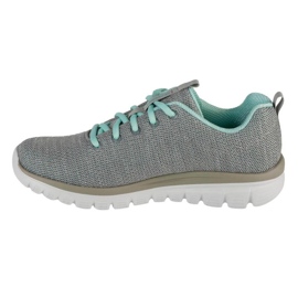 Skechers Twisted Fortune Shoes 12614-Gymn grå 4