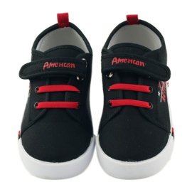 American Club Amerikanska sneakers sneakers läder innersula röd svart 4
