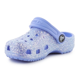 Crocs Classic Glitter Clog T 206992-5Q6 Flaps blå 7