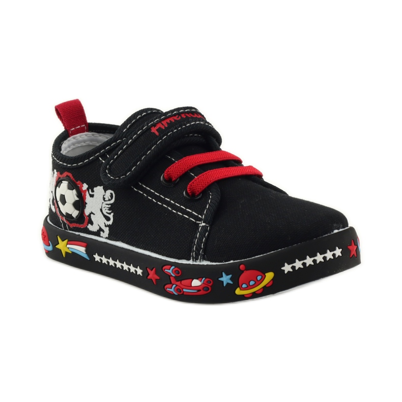 American Club Amerikanska sneakers sneakers läder innersula röd svart vit 1