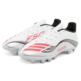 Adidas f50 messi club fg/mg jp7443 fotbollsskor vit 1