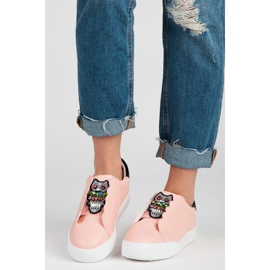 Vices Slip-on sneakers med ugglor rosa 1