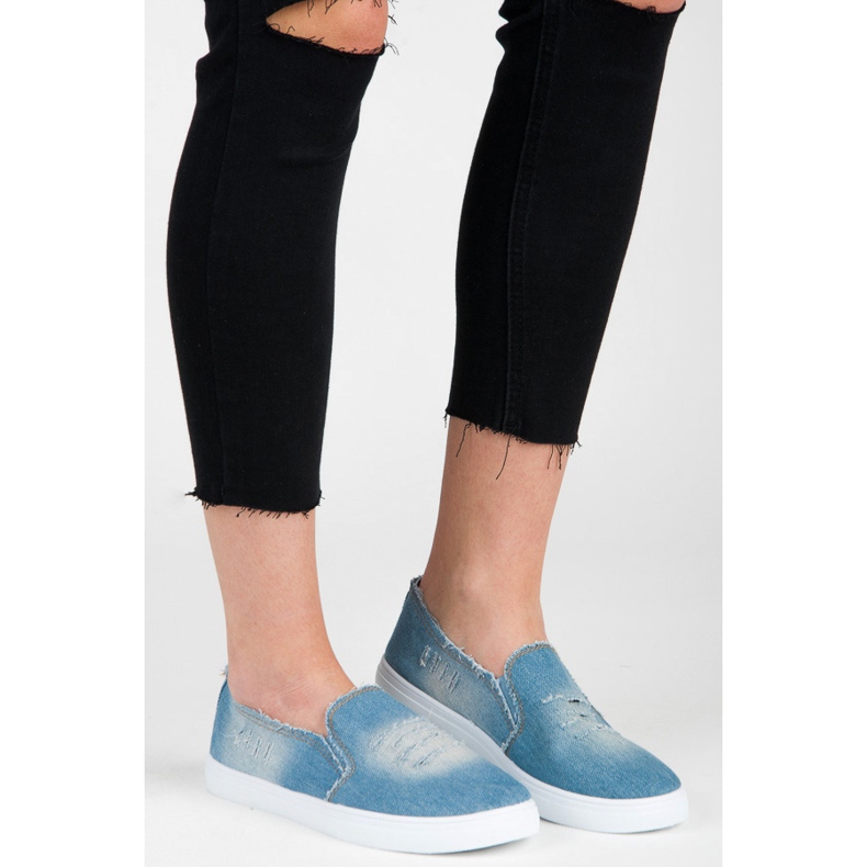 Bella Paris Denim slipons blå 1