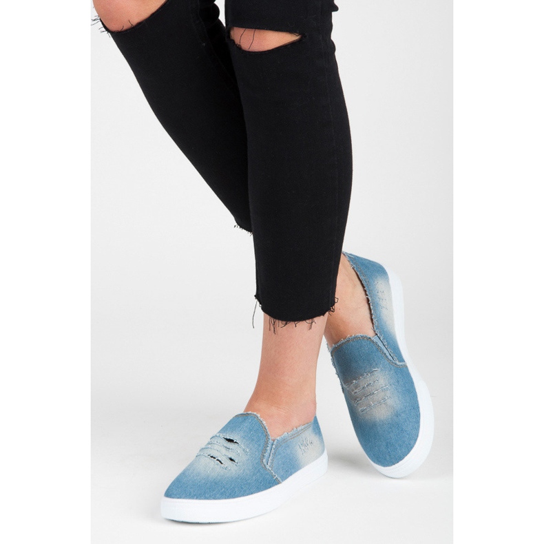 Bella Paris Denim slipons blå 2