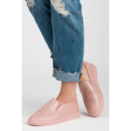 Rosa Slipons Med En Stjärna 2