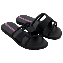 Kvinnors ipanema diversa slidel 27232 BG830 Black Flip -flops svart 1