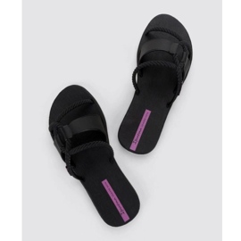 Kvinnors ipanema diversa slidel 27232 BG830 Black Flip -flops svart 4