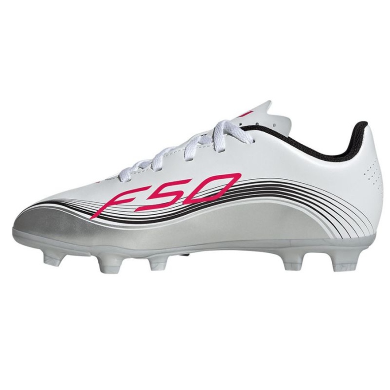Adidas f50 messi club fg/mg jp7457 fotbollsskor vit 1