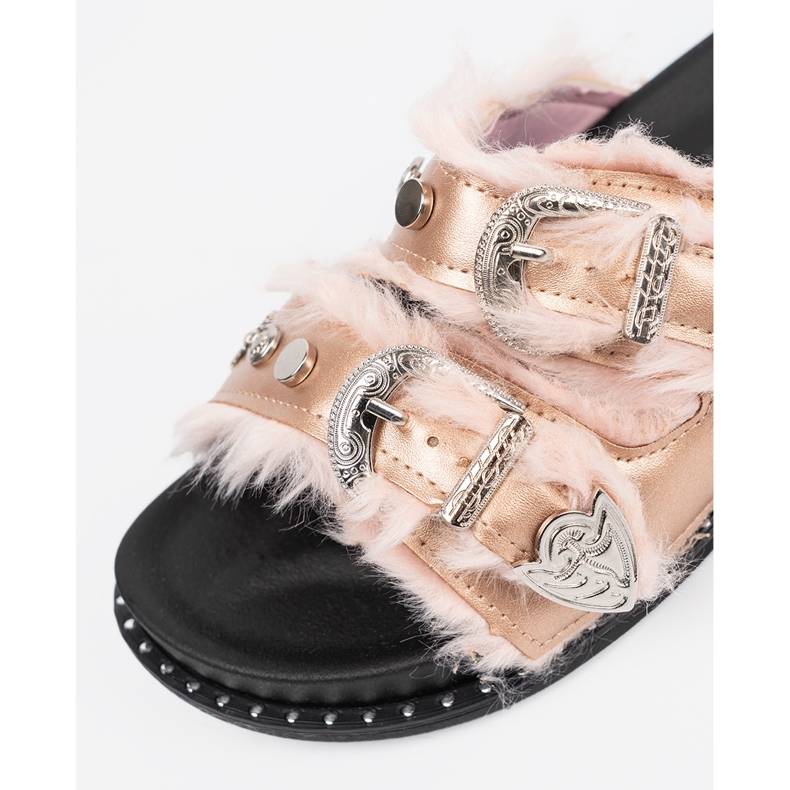 Seastar Gyllene flip flops med spännen 1