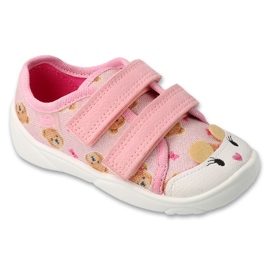 Befado barns tofflor 907p165 rosa i en nallebjörn 1