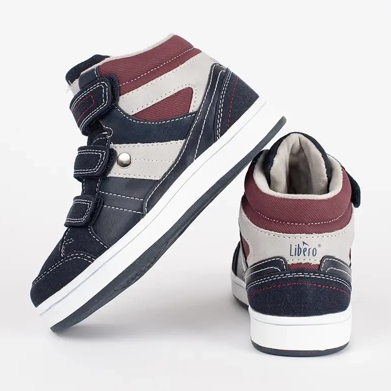 Granatröda pojkar pojkar blå 1