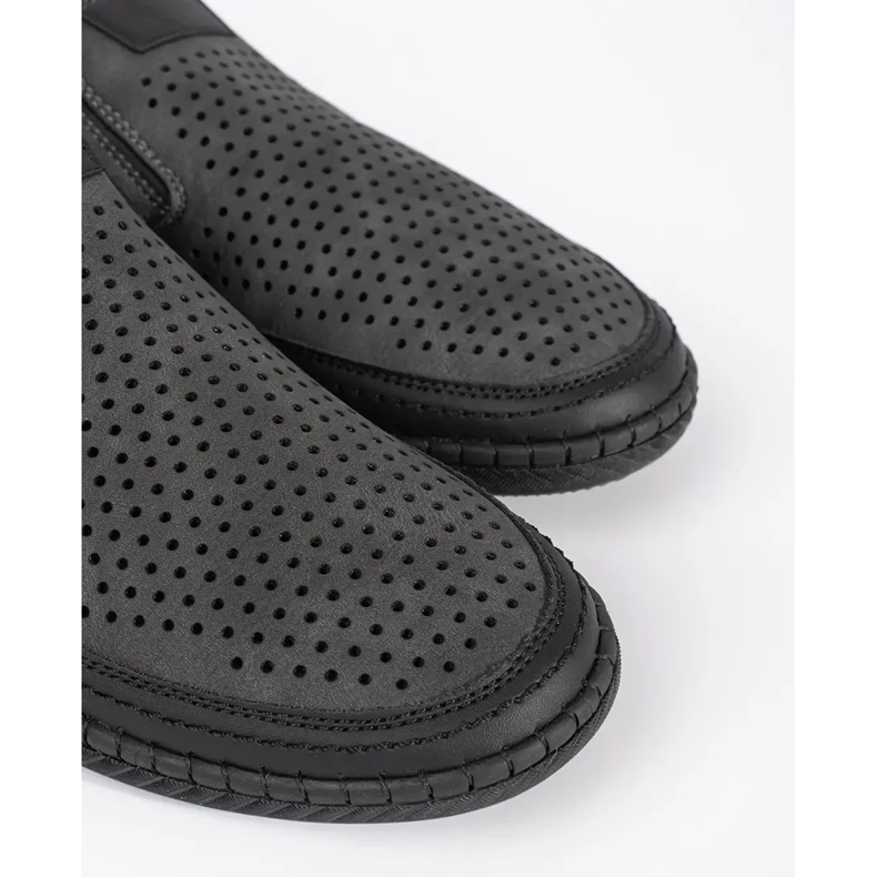 Mäns grå öppenworkskor 1