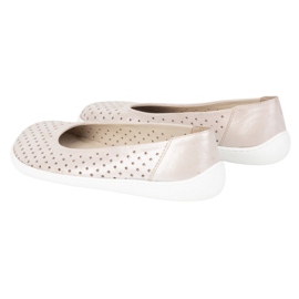 Olivier Barfota kvinnors minimalistiska pumpar slip -in 1771pol rosa satin perforering 6