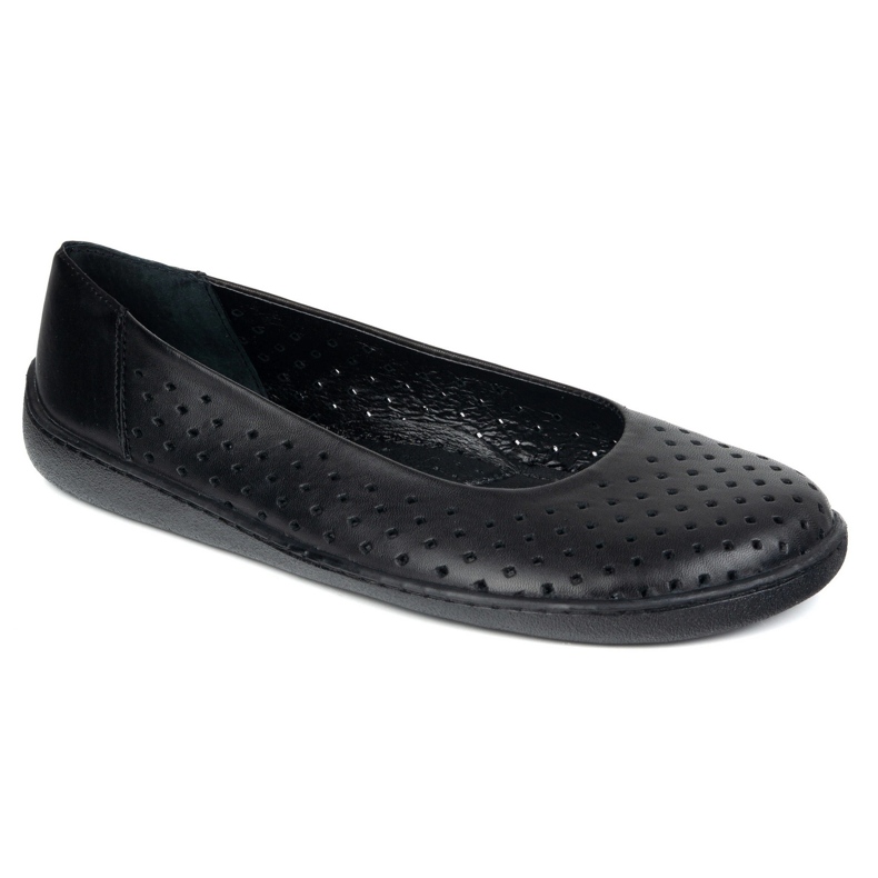 Olivier Barfota kvinnors pumpar slockade 1771pol svart perforerad 2