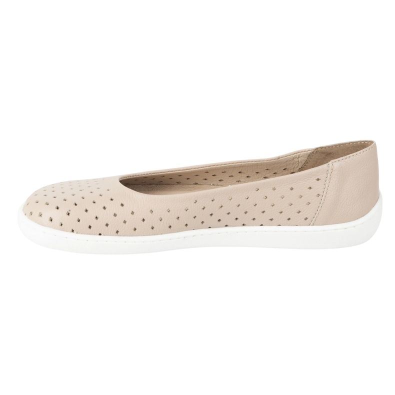 Olivier Barfota kvinnors minimalistiska ballerinas gled 1771pol openwork beige 2